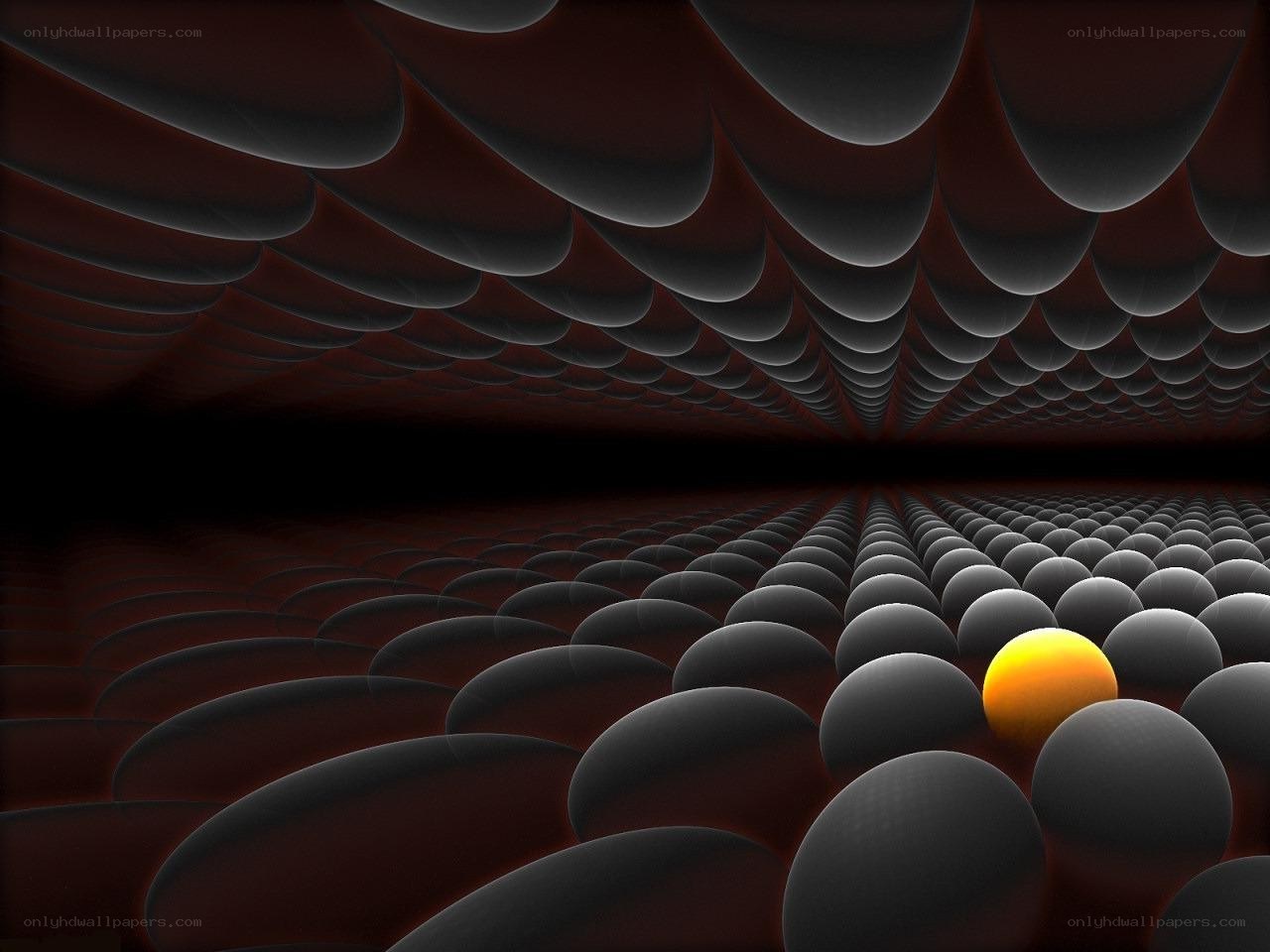 Abstract sphere tunnel