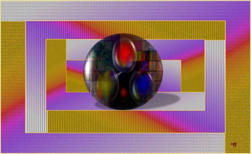 Abstract Sphere with Reflections