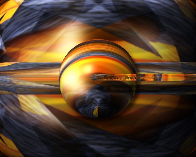 Abstract Sphere with Stripes
