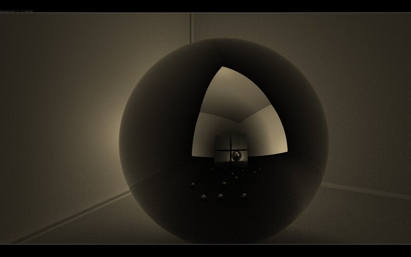 abstract sphere with tunnel