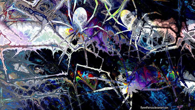 Abstract Spider Web