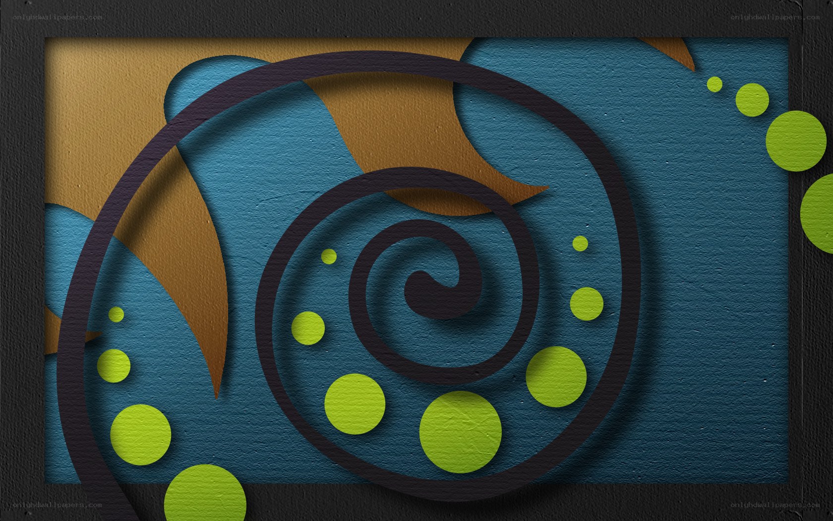 abstract spiral art design