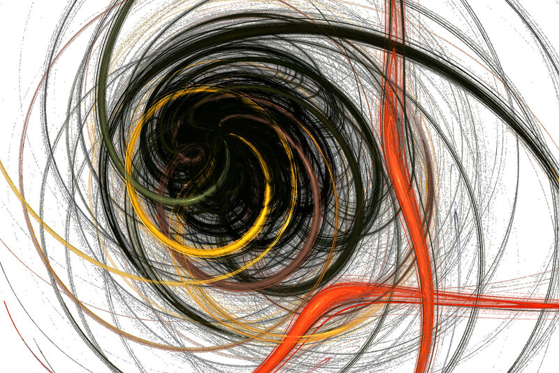 Abstract spiral art