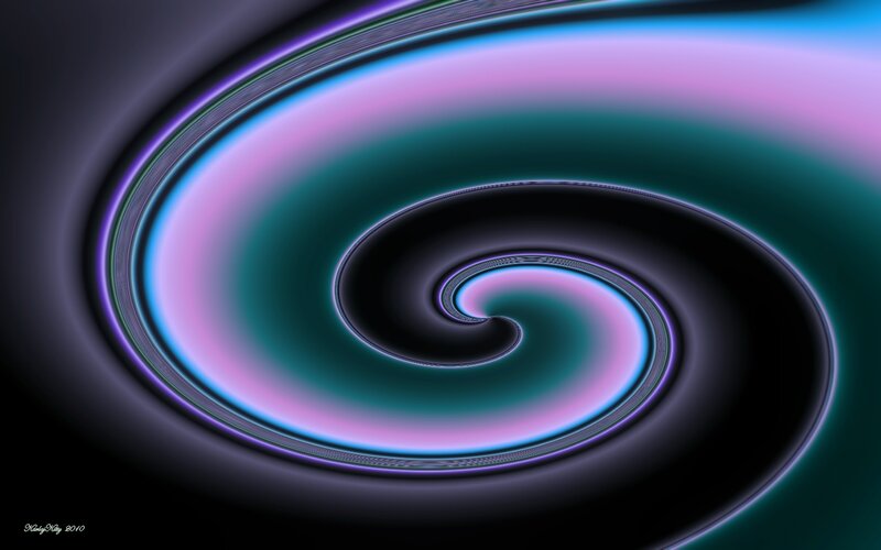 Abstract spiral color pattern