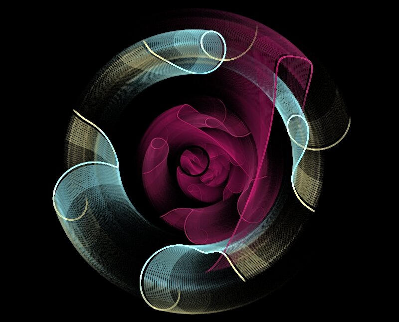 Abstract Spiral Design — Purple
