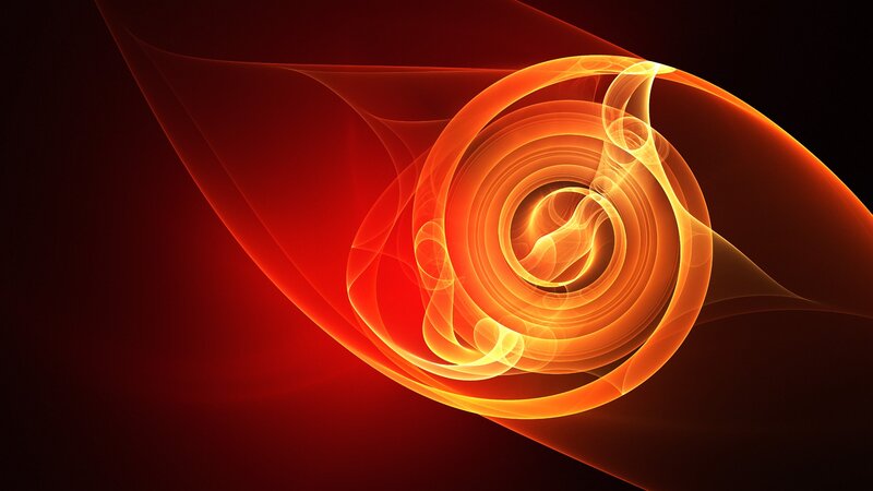Abstract Spiral Design — Red, Dynamic