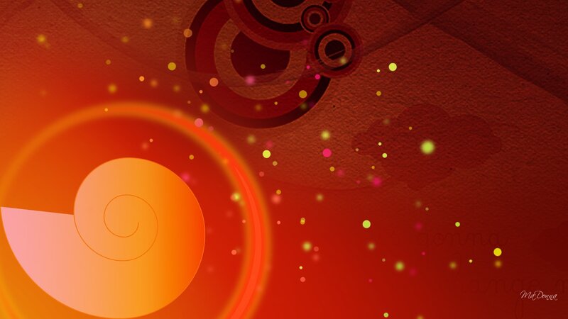 Abstract Spiral Design — Red