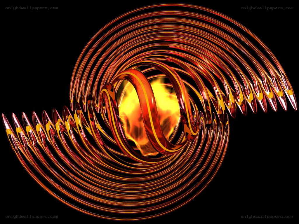 Abstract spiral energy design