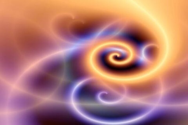 Abstract spiral energy pattern