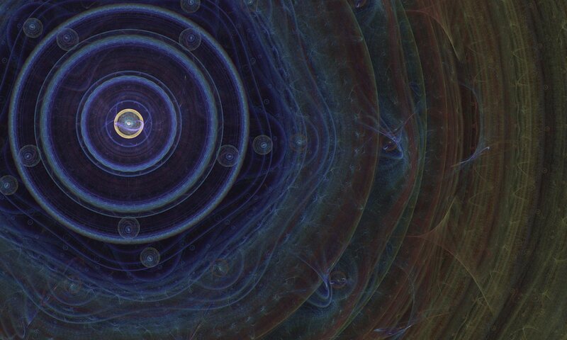 Abstract spiral energy pattern