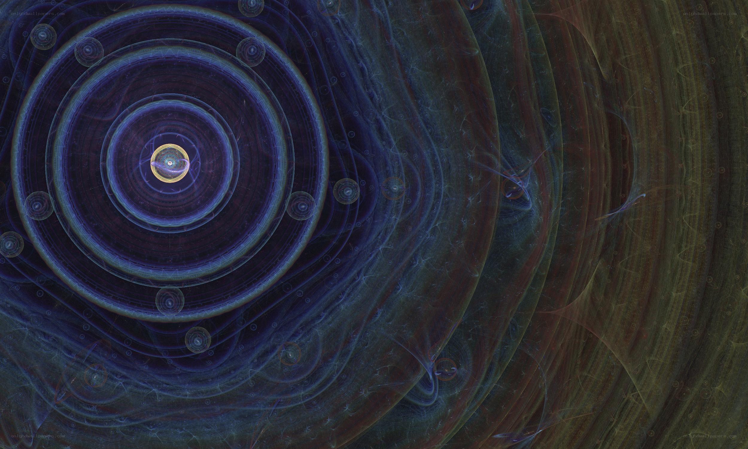 Abstract spiral energy pattern
