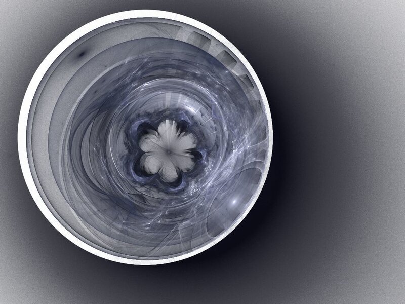 abstract spiral fractal design