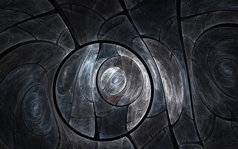 Abstract spiral fractal pattern