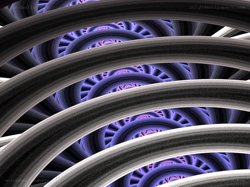 Abstract spiral fractal pattern