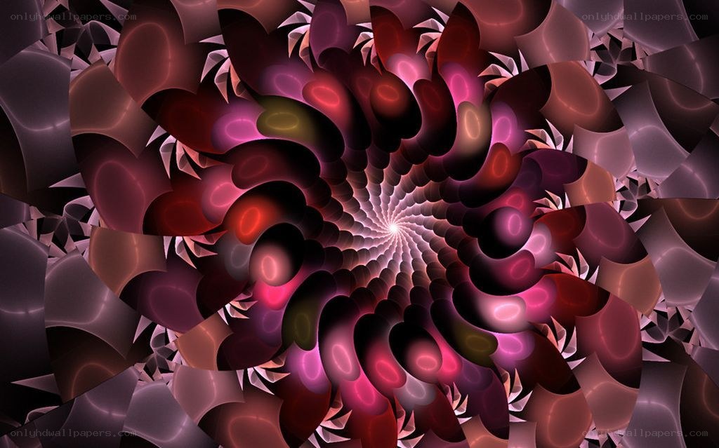 abstract spiral fractal pattern