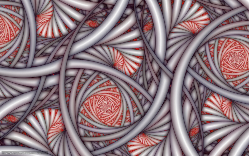 Abstract spiral fractal pattern