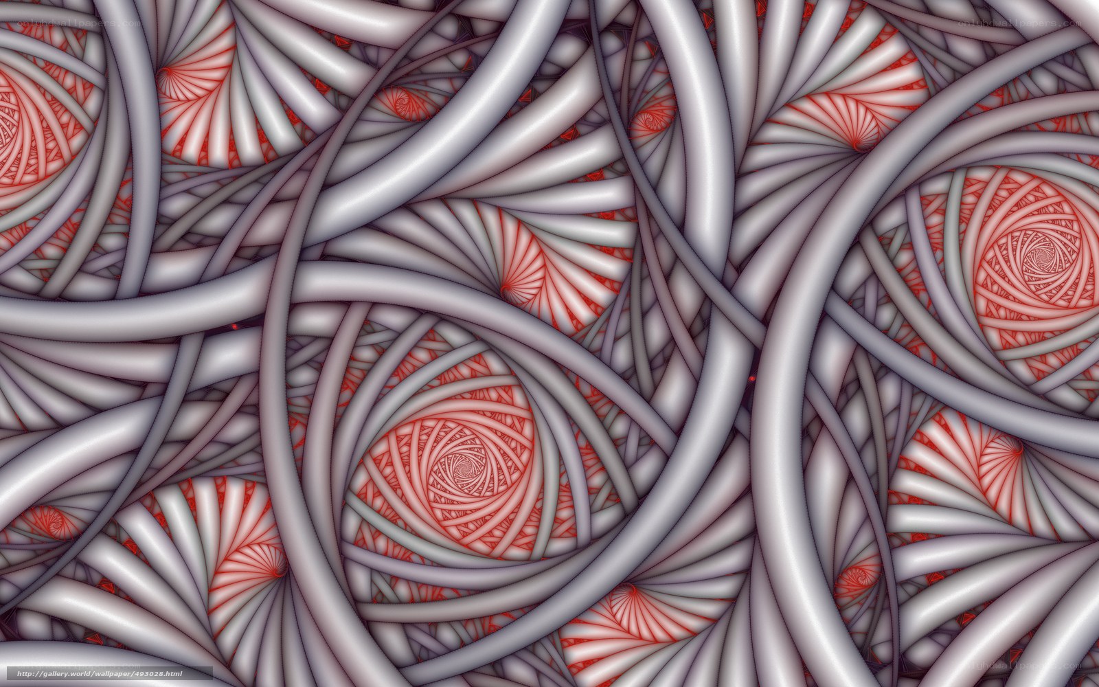 Abstract spiral fractal pattern