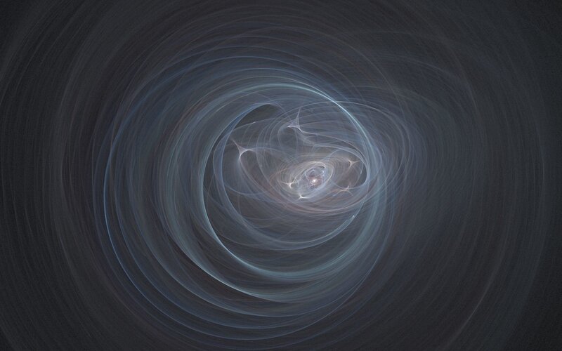Abstract spiral light pattern