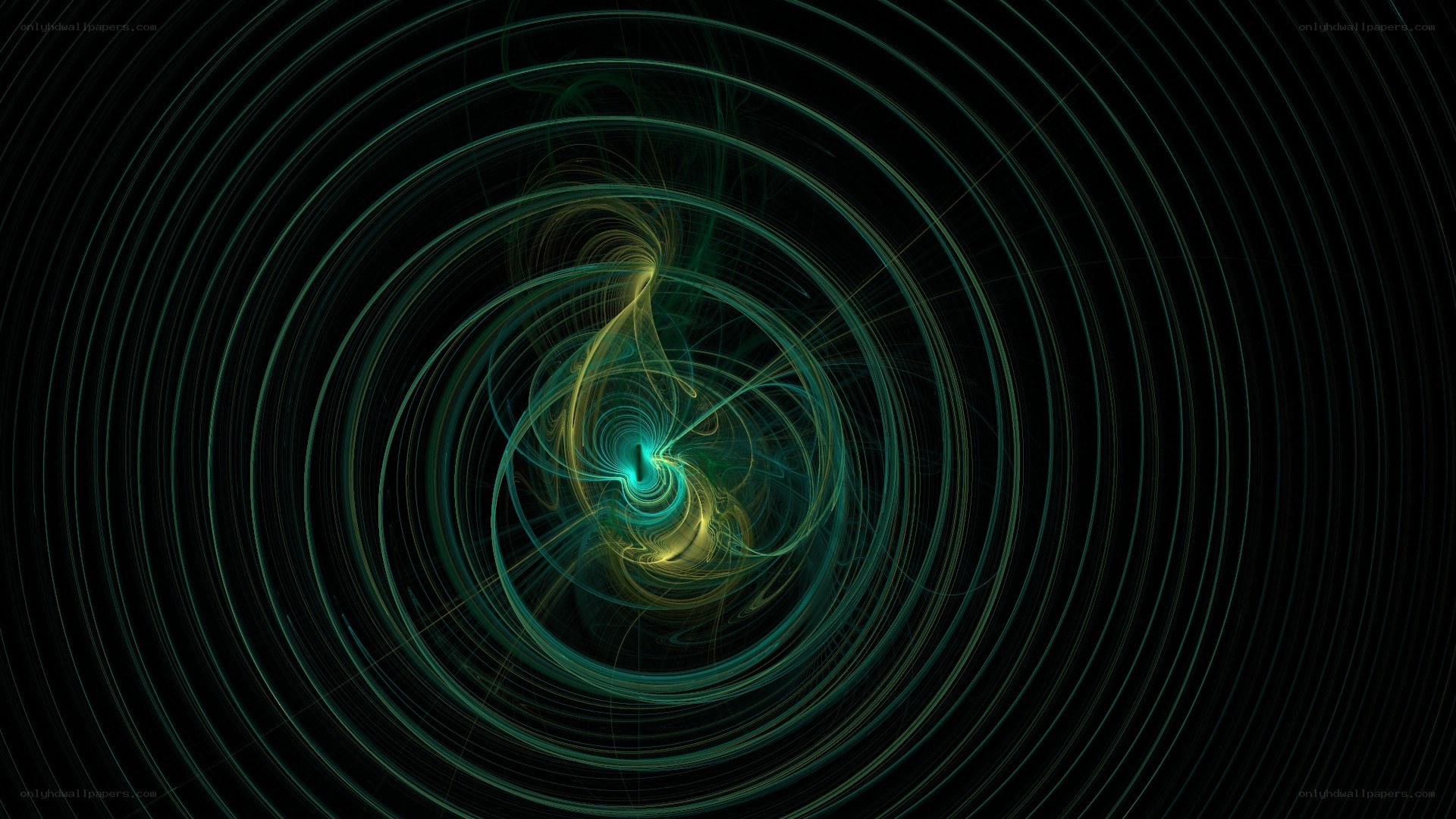 Abstract spiral light pattern