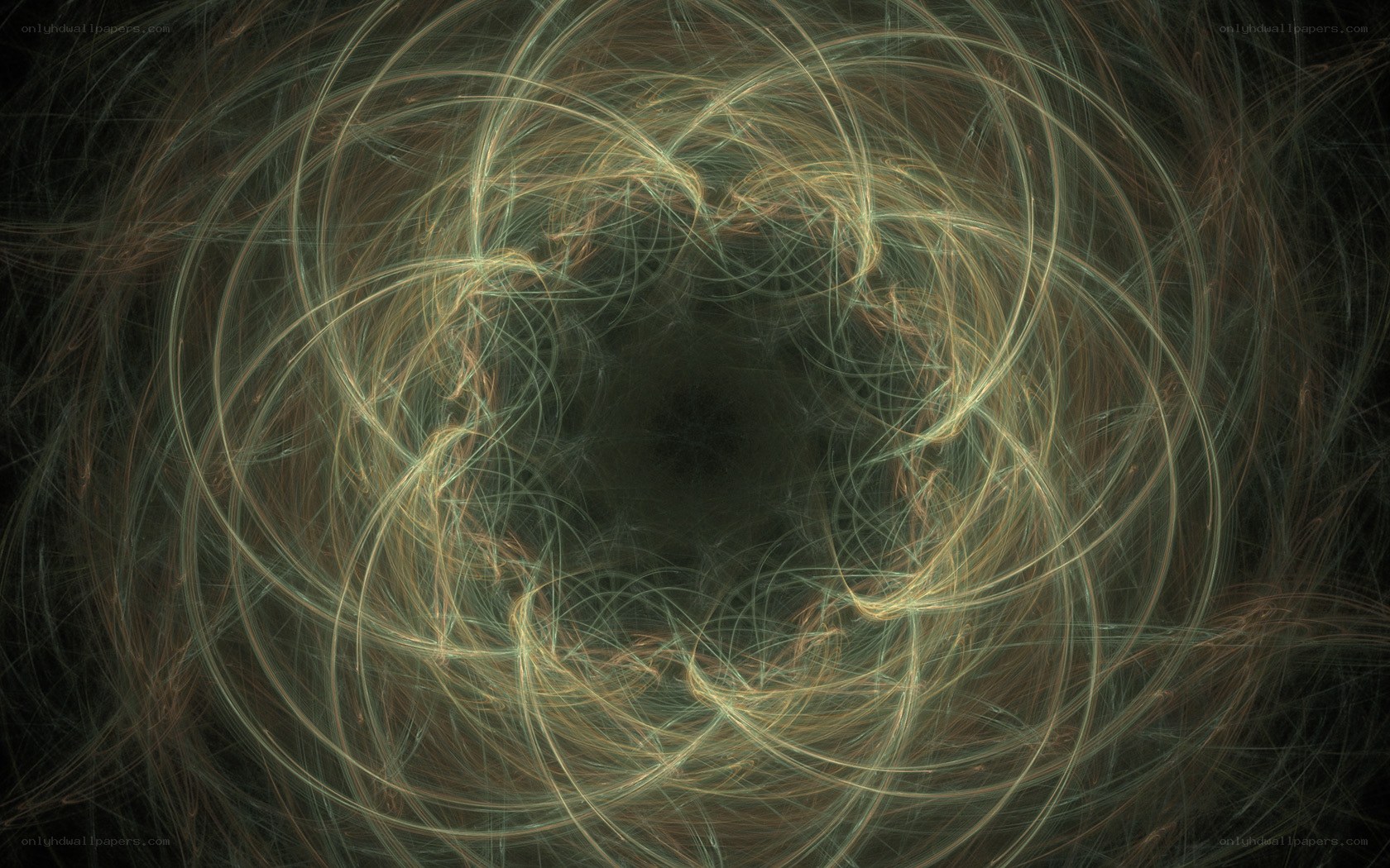 Abstract spiral light patterns