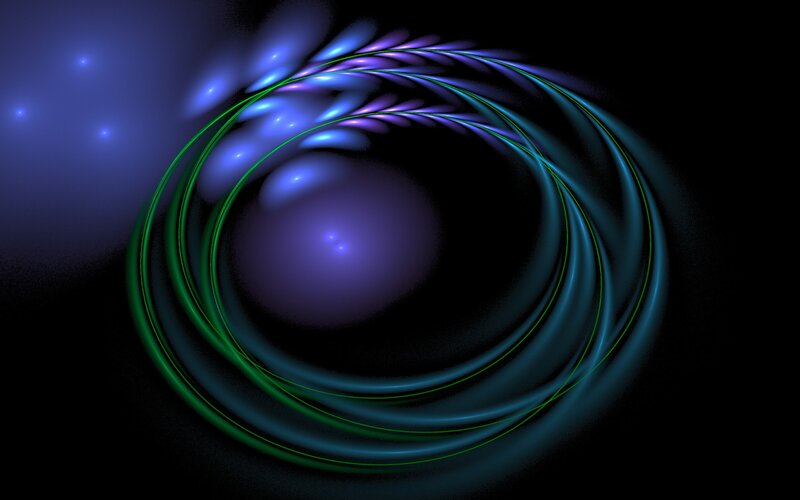 Abstract spiral light waves