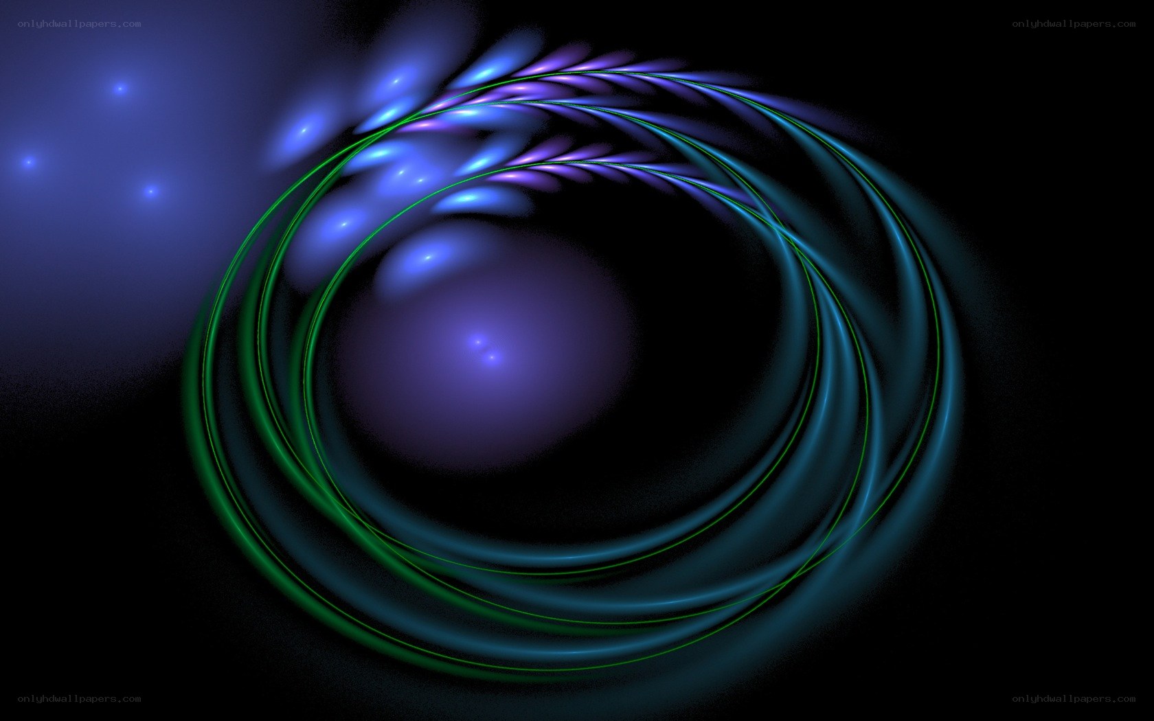 Abstract spiral light waves