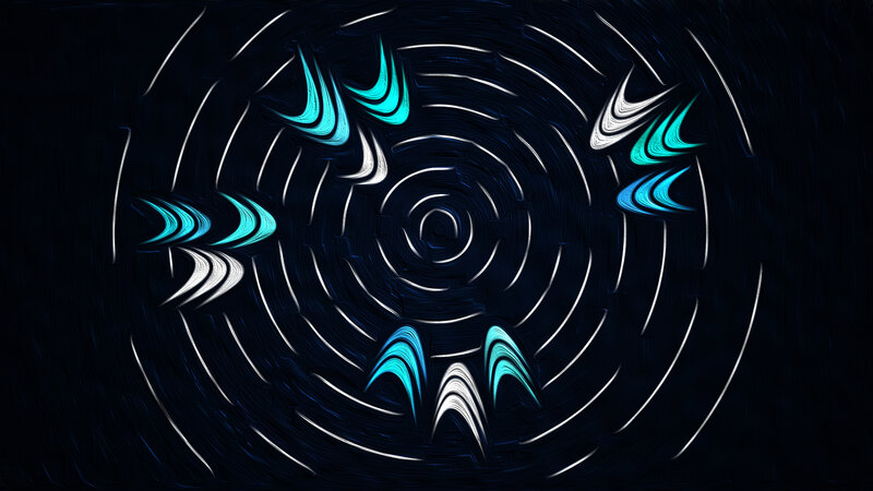 Abstract Spiral Pattern — Black, Hypnotic, Digital Art