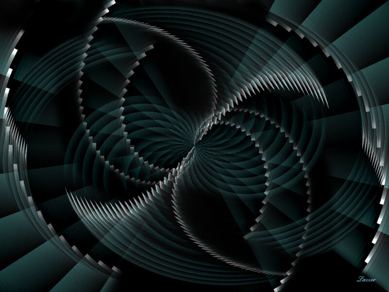 Abstract Spiral Pattern — Black, Hypnotic
