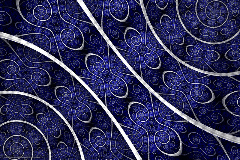 Abstract Spiral Pattern — Blue, Hypnotic, Digital Art