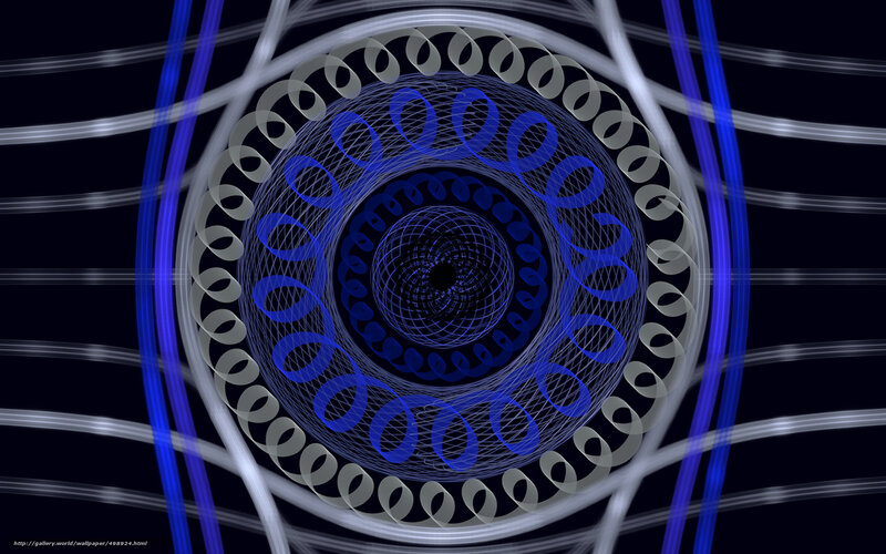 Abstract Spiral Pattern — Blue, Hypnotic