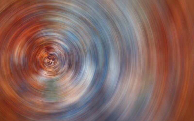 Abstract Spiral Pattern — Brown
