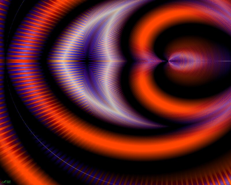 Abstract Spiral Pattern — Orange, Hypnotic, Digital Art