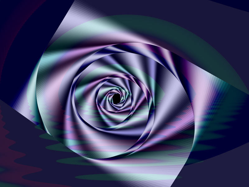 Abstract Spiral Pattern — Purple, Hypnotic, Digital Art, Colors
