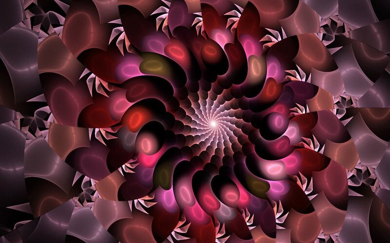 Abstract Spiral Pattern — Purple, Hypnotic, Digital Art
