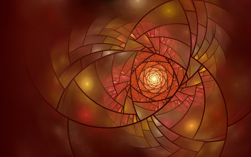 Abstract Spiral Pattern — Red, Dramatic