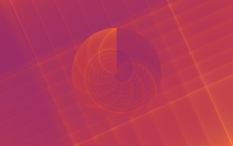 Abstract Spiral Pattern — Red, Dynamic, Grid Lines