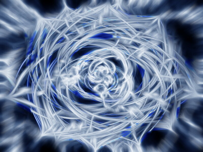 Abstract Spiral Pattern — White