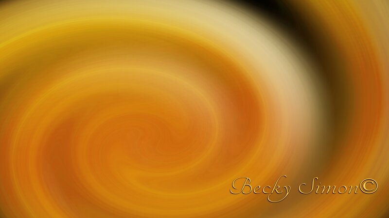 Abstract Spiral Pattern — Yellow, Calm
