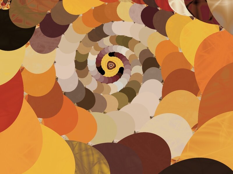 Abstract Spiral Pattern — Yellow