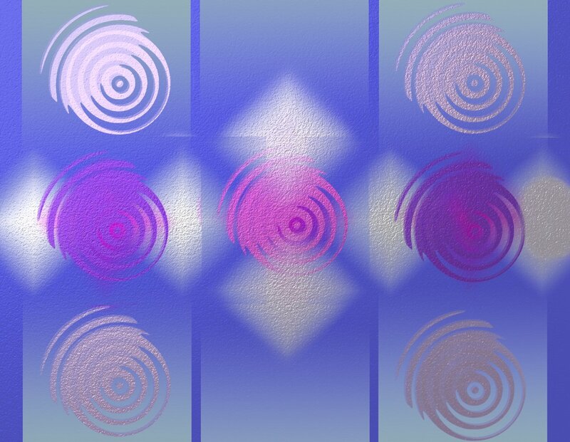 Abstract Spiral Patterns — Blue