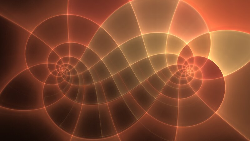 Abstract Spiral Patterns — Orange