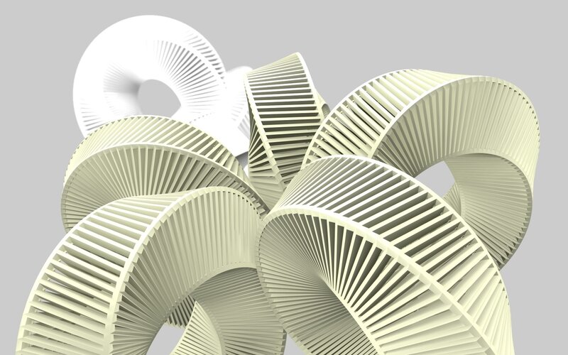 abstract spiral sculpture