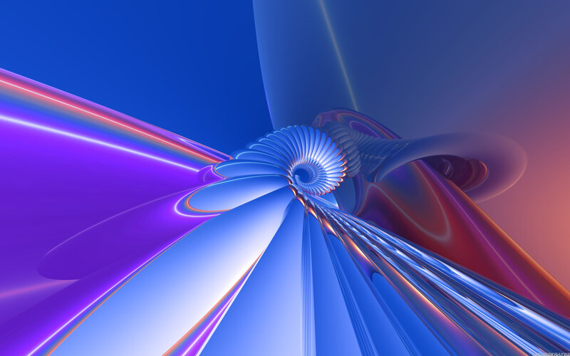 Abstract Spiral Structure — Blue
