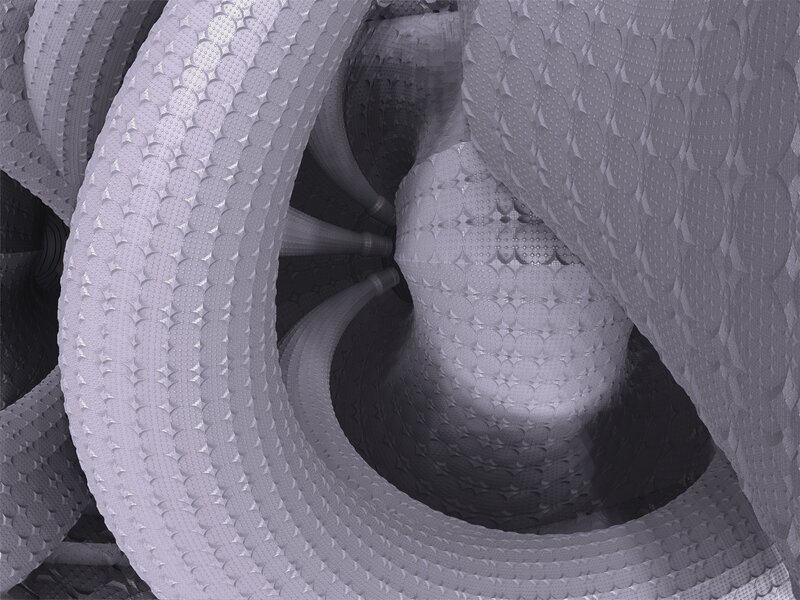 Abstract Spiral Structure — Gray