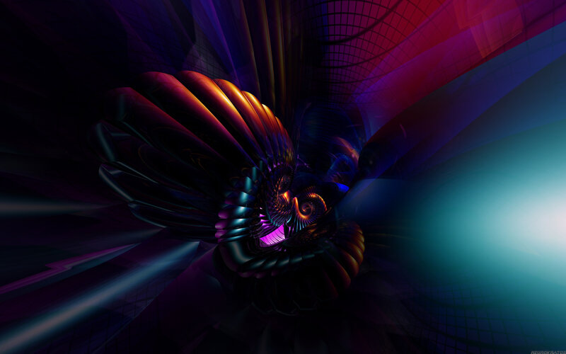 Abstract Spiral Structure — Purple