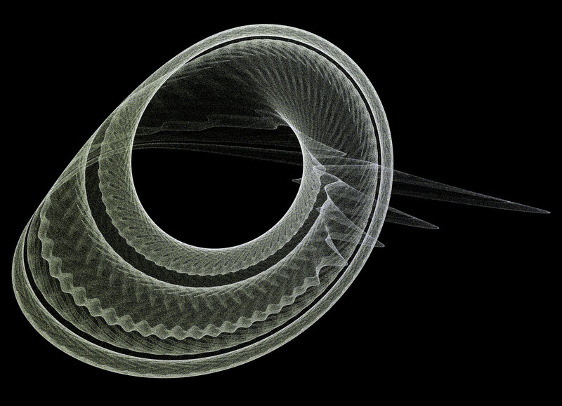 Abstract Spiral Structure — White