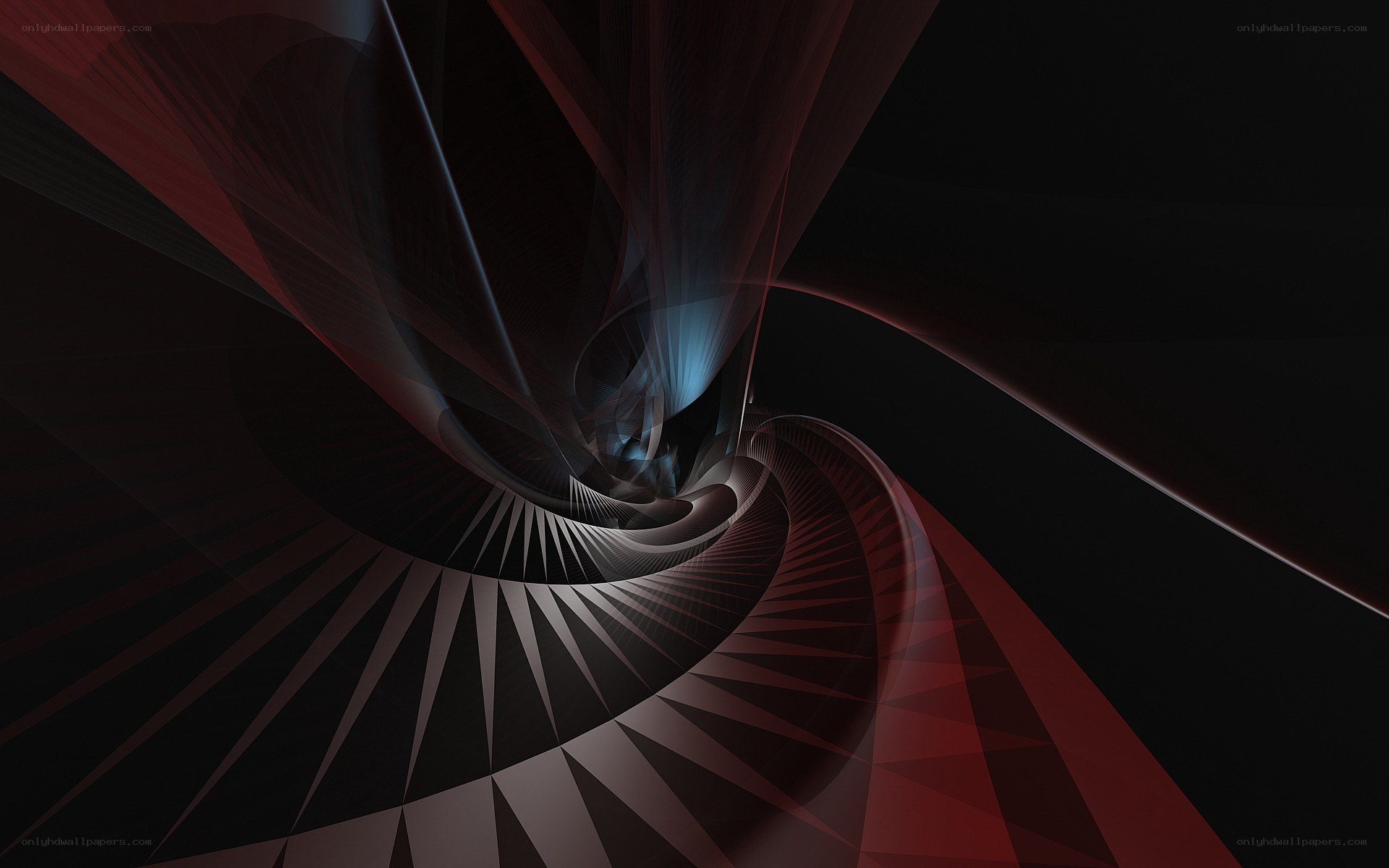 Abstract spiral tunnel