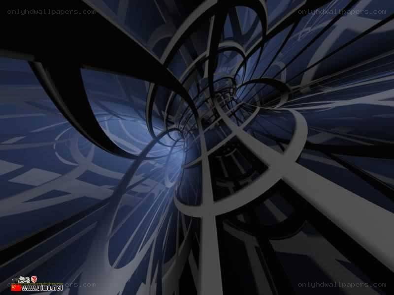 abstract spiral tunnel