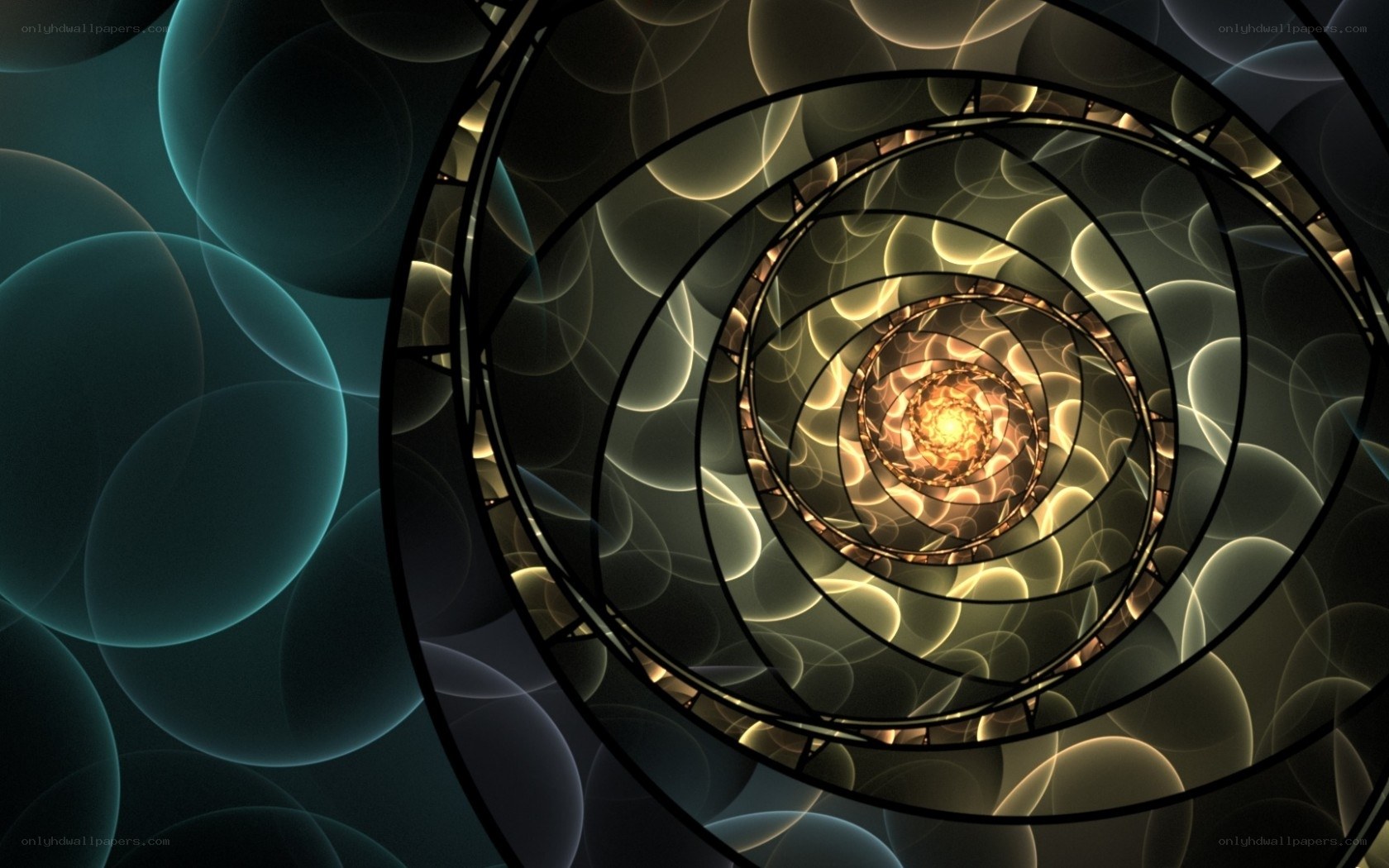 Abstract spiral tunnel