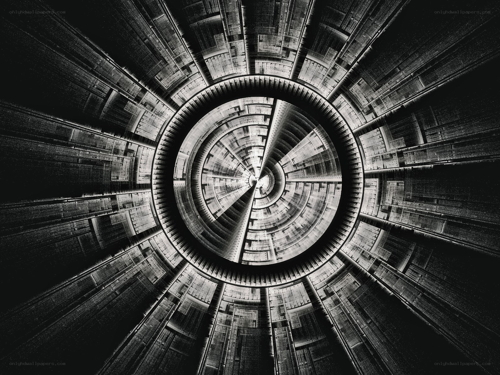 Abstract spiral tunnel